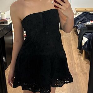 Forever 21 Black Strapless Dress